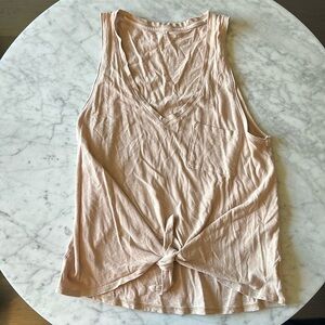 American Eagle tan tie tank size small